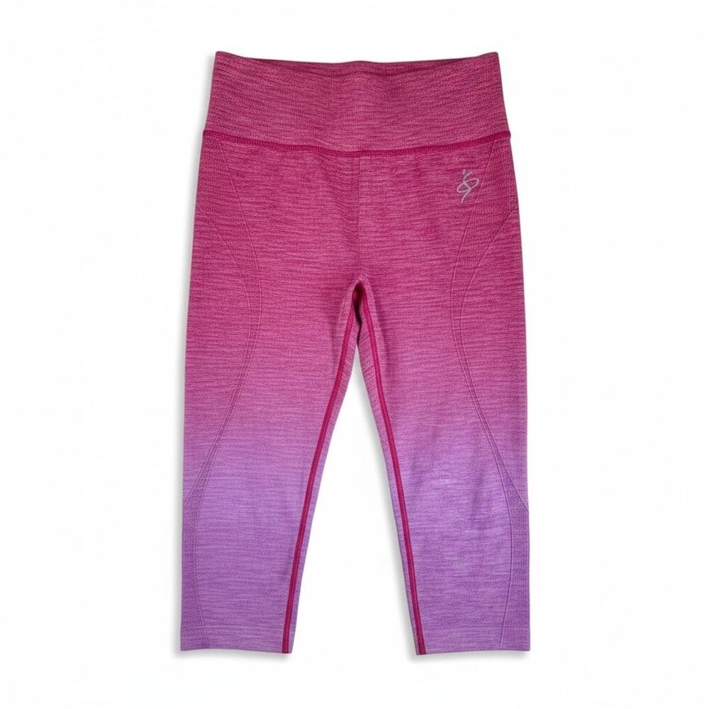 Amazing Sports Women Ombre Workout Legging Pink S / M Activewear Sporty Coquette